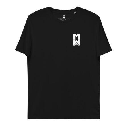 Unisex organic cotton t-shirt - Many Worlds Art Logo