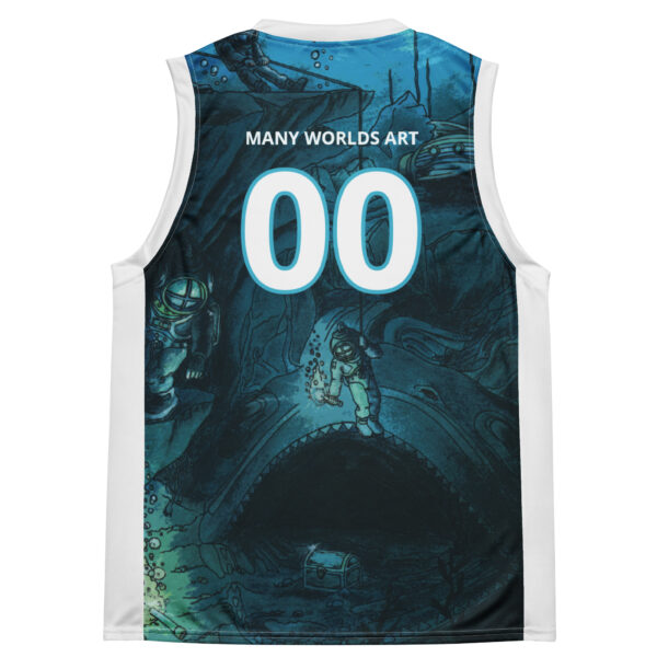 Recycled unisex basketball jersey - Into the Deep
