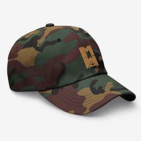 Many Worlds Art Logo Cap - Camo/Gold