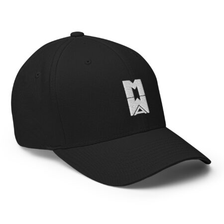 Many Worlds Art Logo Cap – Black/White – Flexfit