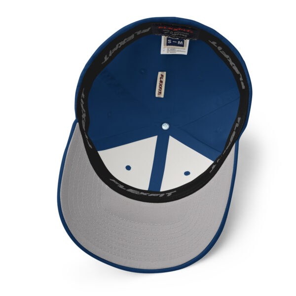 Many Worlds Art Logo Cap – Blue/Red – Flexfit - Image 2